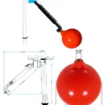 1/2" Bottom Entry Fill Valve with Straight Inlet & 4.5" Ball Float Kit
