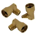 1/2" Brass Angled Bayonet Gas Supply Hose Socket for Oven & Cooker