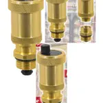 1/2" Brass Automatic Air Vent with Check Valve for Boiler Systems