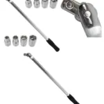1/2" Breaker Bar Flexi Knuckle + 8‑Piece Socket Set – Wheel Balancer