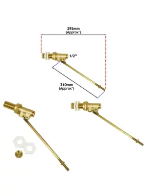 1/2" High Pressure Side-Entry Ball Valve for Toilet BS1212/1 Ballcock