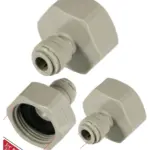 1/4" Push-Fit Female Adapter to 3/4" BSP for US Fridge Water Line