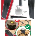 1.5kg Log Splitting Wedge & Chisel – Heavy Duty Firewood Maul