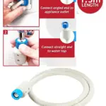 1.5m 3/4" Dishwasher Inlet Hose with Leak‑Stop Valve Water Fill Guard