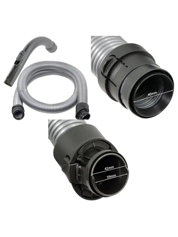 1.8m Miele S8 Pet Vacuum Hose with Curved Handle Fits S8310 to S8340
