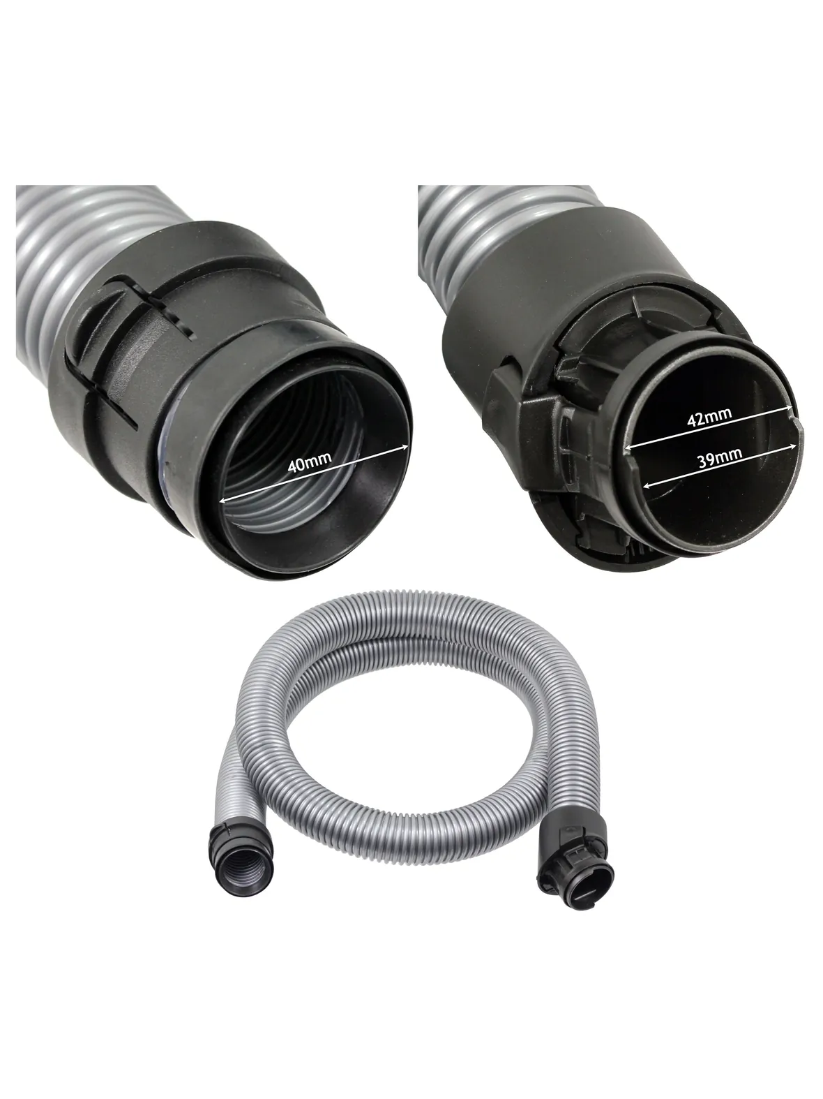 1.8m Replacement Suction Hose for Miele C3 Powerline/EcoLine Pet Vacuum