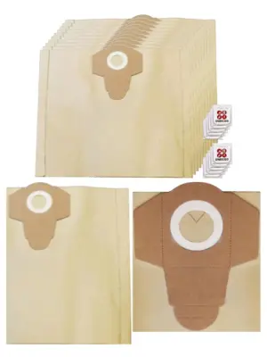 10 Dust Bags + Fresheners for Clarke King CVAC25SS/CVAC30P 30L