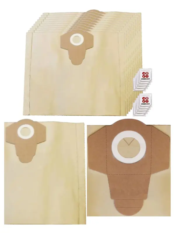 10 Dust Bags + Fresheners for Clarke King CVAC25SS/CVAC30P 30L