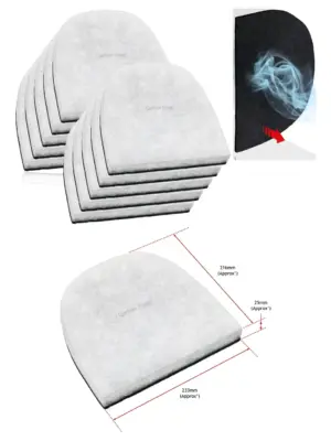 10-Pack Carbon Filter for EBAC Powerdri 12L/15L Dehumidifiers