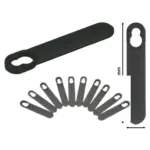 10-Pack Clip-On Plastic Blades for Black & Decker GR120 & GX295 Mowers
