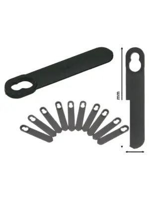 10-Pack Clip-On Plastic Blades for Black & Decker GR120 & GX295 Mowers