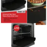 10-Pack Heavy-Duty Non-Stick Teflon Oven Liner Universal Fit