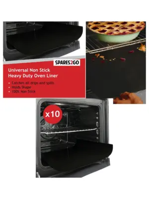 10-Pack Heavy-Duty Non-Stick Teflon Oven Liner Universal Fit