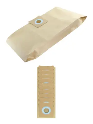 10 Pack JCB Makro DD202 Vacuum Dust Bags for Wet & Dry Bins