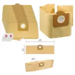 10 Pack Karcher WD3/WD3P/MV3 Wet Dry Vacuum Dust Bags Freshener Tabs