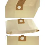 10-Pack Parkside PNTS30/PNTS1400 Vacuum Dust Bags – Solid Collar