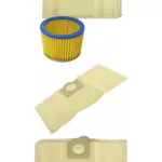 10-Pack Replacement Bags & Filter for EARLEX Powervac Combivac Vacuums