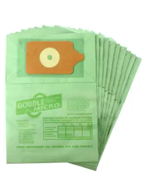 10 Pack Replacement Paper Dust Bags for Numatic Henry Micro HVR200M-22