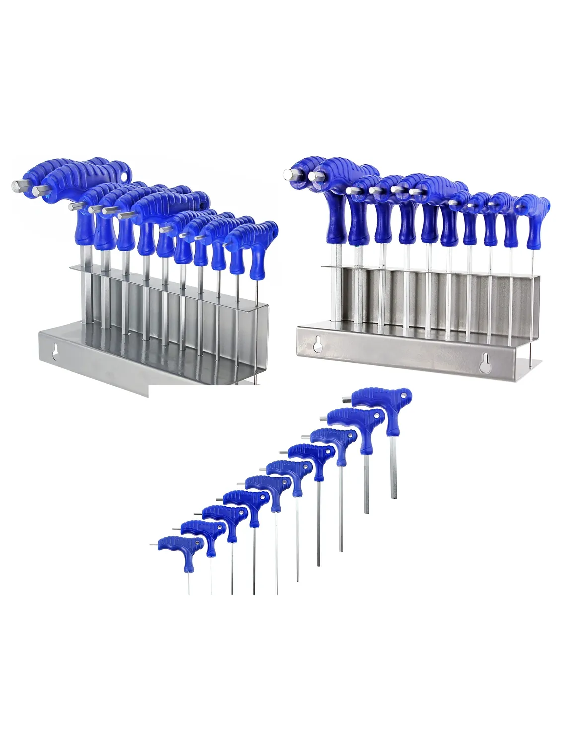10‑Piece Metric Screwdriver & Hex Allen T‑Handle Set with Stand