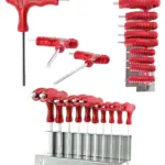 10‑Piece T‑Handle Imperial SAE Hex Key Set with Stand