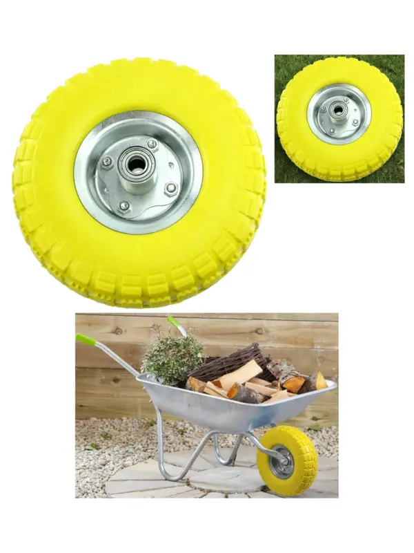 10 Tubeless Wheelbarrow Wheels – Solid, Puncture‑Resistant Spare Tires