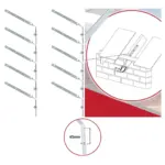 10 x 300mm Galvanized Steel Gutter Rafter Brackets - Fascia Support