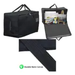 100L Black Extra‑Large Canvas Painting & Drawing Organizer Bag