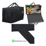 100L Black Waterproof Canvas Storage Bag – Large Attic & Loft