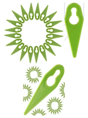 100pcs Plastic Grass Trimmer Blades for GTECH ST01 ST02 ST04 ST05 ST20
