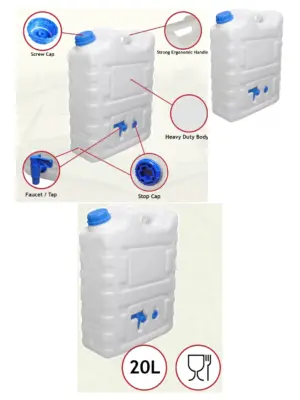 10L Portable Water Container Jerry Can – Camping & Outdoor Storage