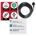 10m 1.5mm 3-Core Outdoor Heater & Hot Tub Pump Cable for Lighting