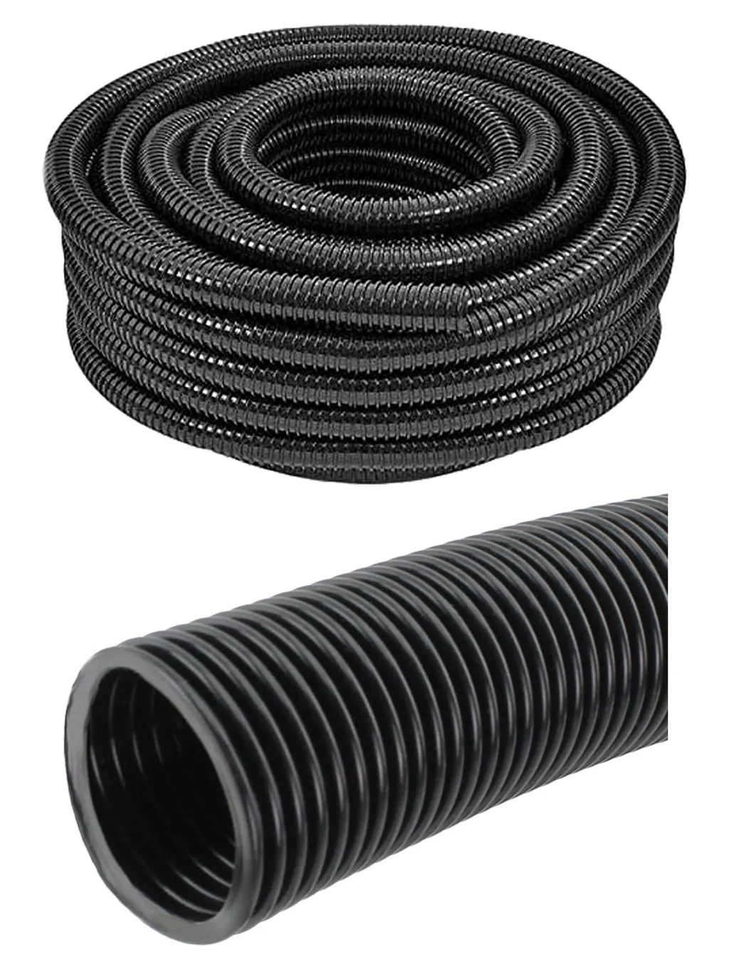 10m 25mm Flexible Corrugated Waste Water Hose for Caravan & Motorhome