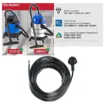 10m 3‑Core 13A Power Cable for Wickes Wet & Dry Vacuum – UK Plug