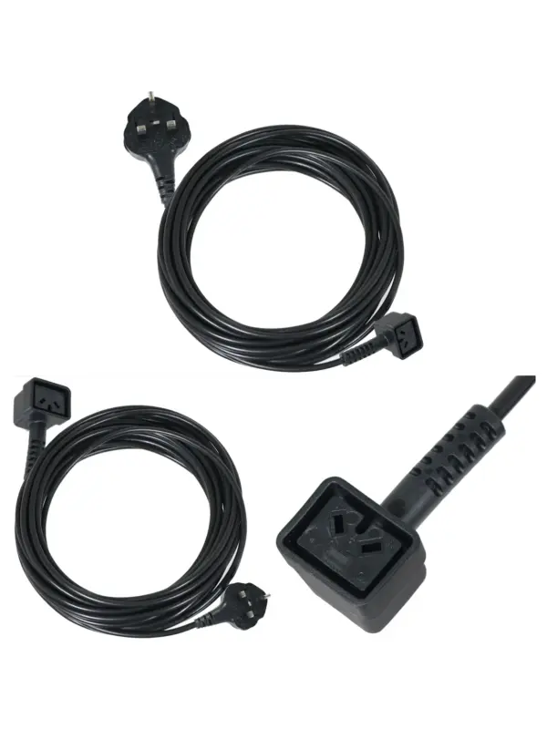 10m UK 2‑Pin Power Cord Replacement for Numatic Vacuum Cleaners