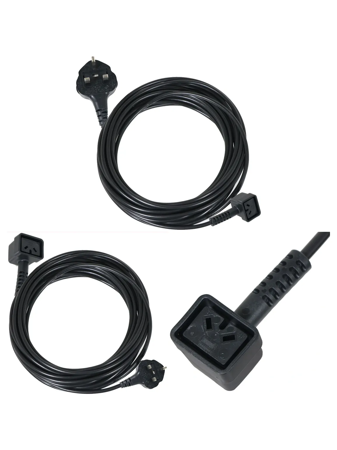10m UK 2‑Pin Power Cord Replacement for Numatic Vacuum Cleaners