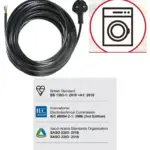 10m UK Power Cable for Washing Machine, Dryer & Dishwasher 3 Core 13A