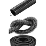 10m Universal Flexible Vacuum Hose – Corrugated 32mm Pipe, Cut-to-Size