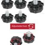 10mm Thread Caster Wheels Set of 4 for Washers, Dryers & Dishwashers