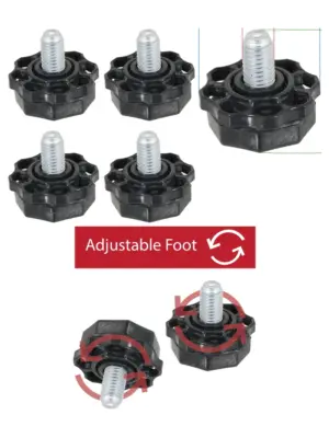 10mm Thread Caster Wheels Set of 4 for Washers, Dryers & Dishwashers