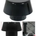 110mm Black Mushroom Vent Cap with Weather Seal for Pipe Stack