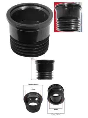 110mm Push Fit PVC Soil Pipe Connector for Clay & Cast Iron Drain