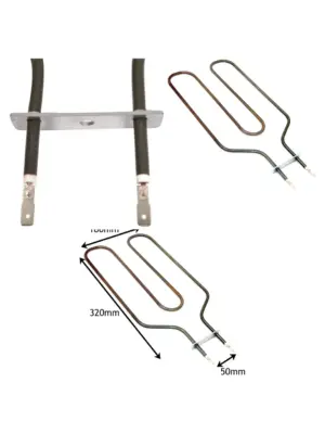 1150W Upper Grill Heating Element Replacement for FLAVEL Fan Oven