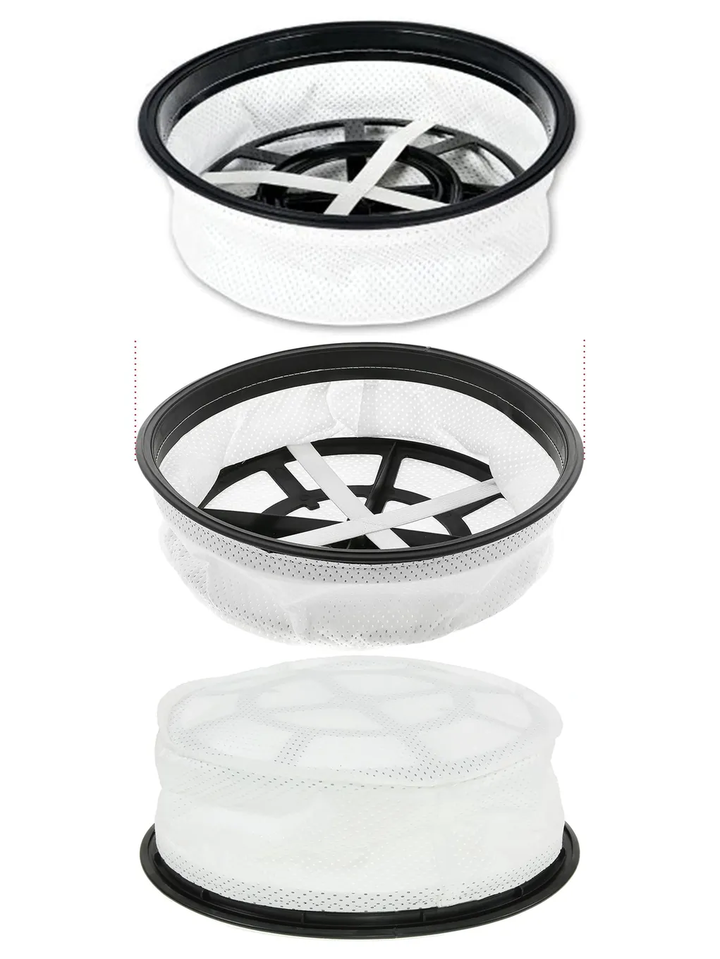 12-Pack Microfibre Round Filters for Numatic Henry Hetty James Vacuums