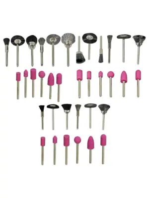 12-Piece Rotary Tool Polishing & Grinding Brush Set for Fine Cleaning