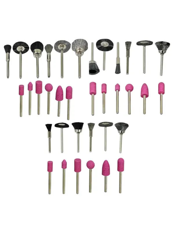 12-Piece Rotary Tool Polishing & Grinding Brush Set for Fine Cleaning