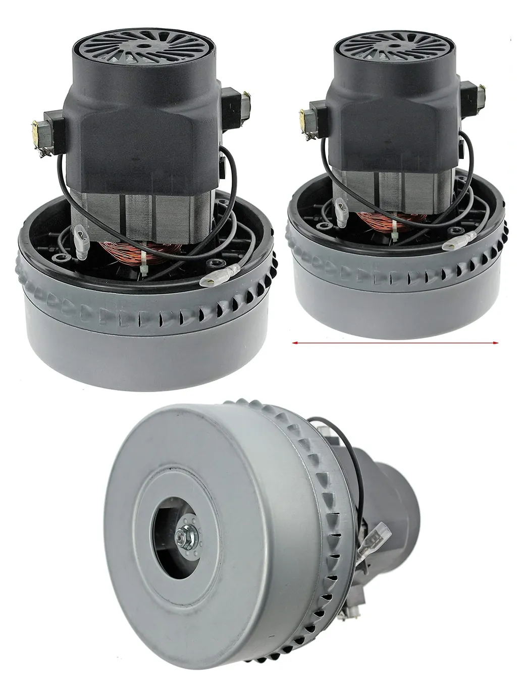 1200W 2‑Stage Motor for Numatic George Wet/Dry Vacuum 145mm 230V