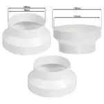 125mm to 100mm Duct Reducer Connector for Kitchen Hood, Dryer & AC