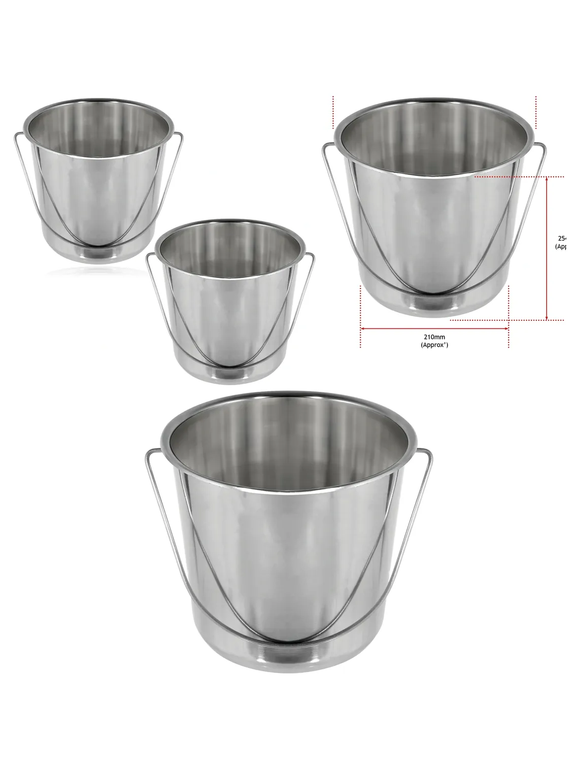 12L Dual Feed & Water Buckets – Pack of 2 for Chickens & Livestock