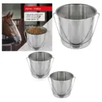 12L Equestrian Horse Feeding & Watering Buckets – Pack of 2