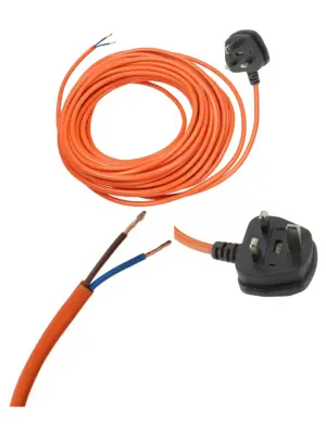 12m Extra‑Long Power Cord for Flymo Easi Glide 300V/330VX Lawn Mower